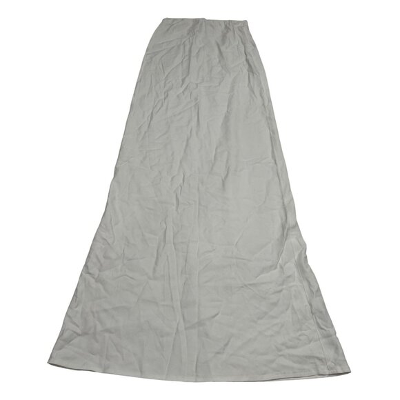 ANEMOS Bias Cut Maxi Skirt in White - Picture 1 of 5